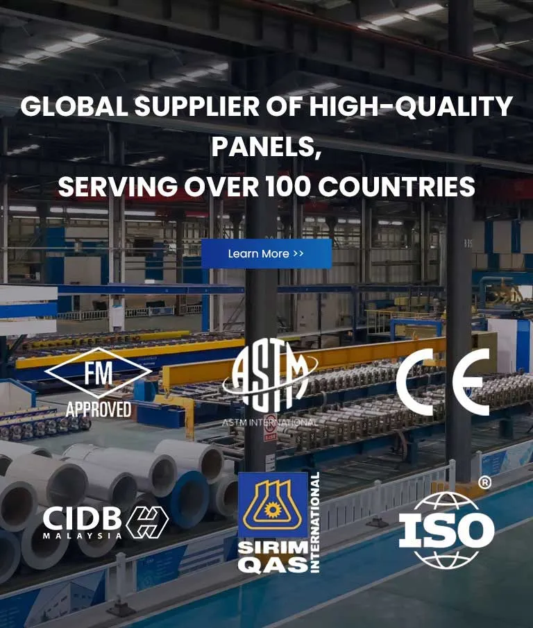 A Global Supplier of High-Quality Panels Serving over 100 Countries