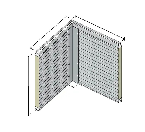 From Corner Panel to Corner Sandwich Panel